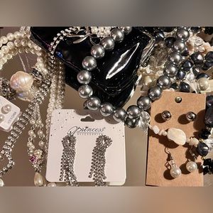 (7) Necklaces (4) Pairs of Earrings (2) Bracelets (1) Coin Purse